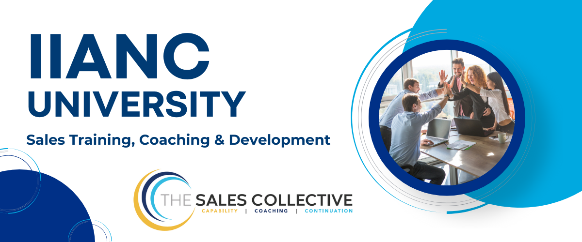 iianc university header training with the sales collective